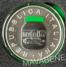 ITALIA 2021 NUTELLA VERDE FERRERO MONETA 5 EURO ARGENTO FDC IPZS