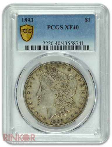 1893 dollaro morgan - dollaro, pcgs