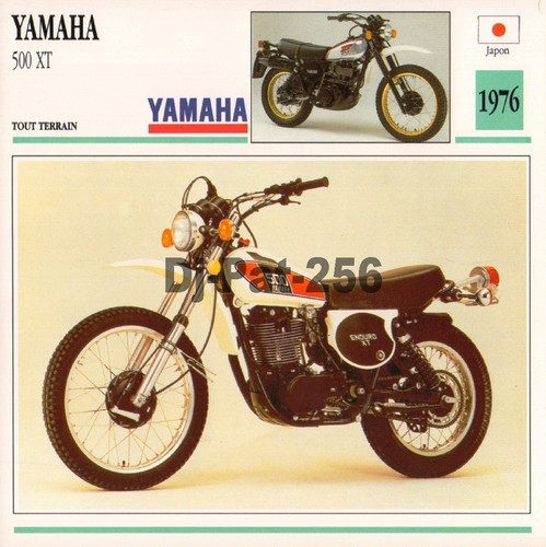 Fiche moto yamaha xt 500 - xt,