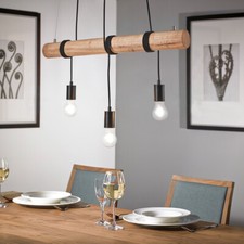 Lampadario In Legno DP25 3-Fiamme B-Merci