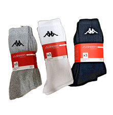 6 PAIA DI CALZE DA UOMO DONNA COTONE KAPPA CALZINI IN SPUGNA SPORT