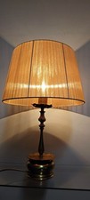 Lampada d'epoca ottone paralume lume antico vintage antiquariato