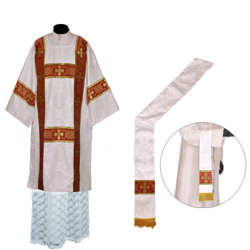 Vestito dalmata diacono - , bianco