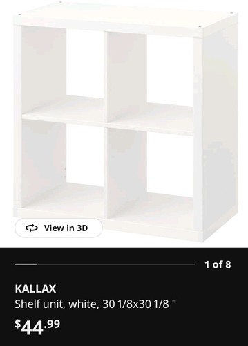 Ikea kallax shelf - 4, cube