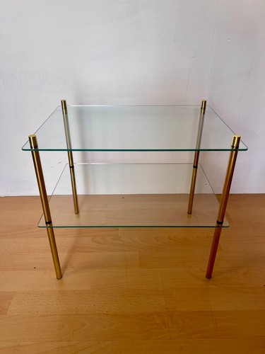 Tavolino vetro ottone - in,