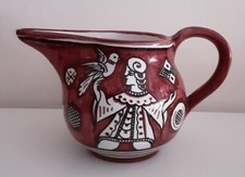 Brocca Ceramica Alfonso Fusco Amalfi Dipinto A Mano Vintage