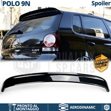SPOILER Posteriore per VW POLO 4 9N Alettone Cofano NERO Lucido Tuning in ABS