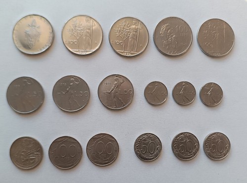 Lotto monete lire 50 e - 18,