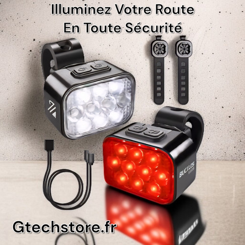 Eclairage vélo puissant avant