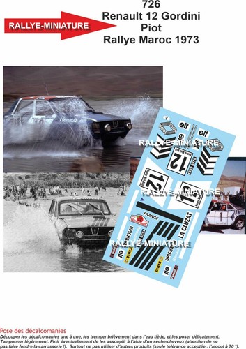 Decals ref 0726 renault - ref,