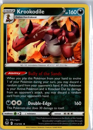 Krookodile 113 195 holo raro - holo,
