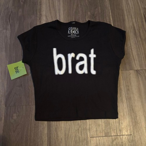 Shirt charli xcx brat nera - xcx,