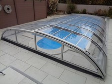 Tettoia per piscina vetro