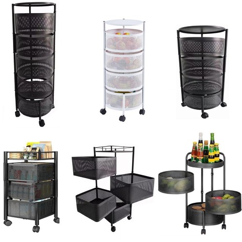Carrello portaoggetti girevole - carrello,