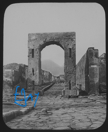 Photo pompeii street - photo, of