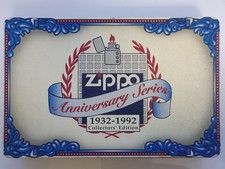 ZIPPO U.S.A. LIGHTER ZIPPO ANNIVERSARY SERIES 1932-1992 COLLECTOR'S (2/6) BOX