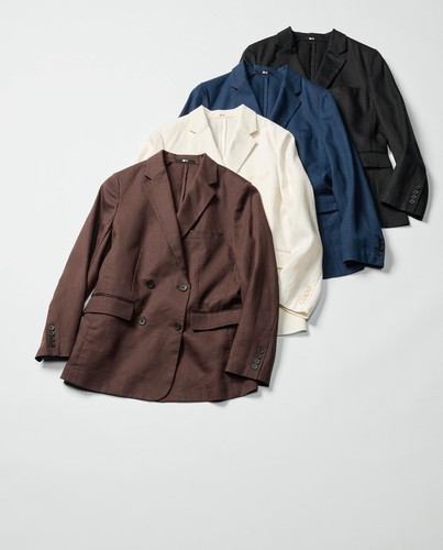 Giacca lino premium uniqlo - di,