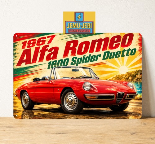 Poster alfa romeo 1600 spider - romeo,