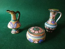 Ceramiche D’Arte Mario Sambuco Deruta Italia dipinto  a mano Oro Zecchino