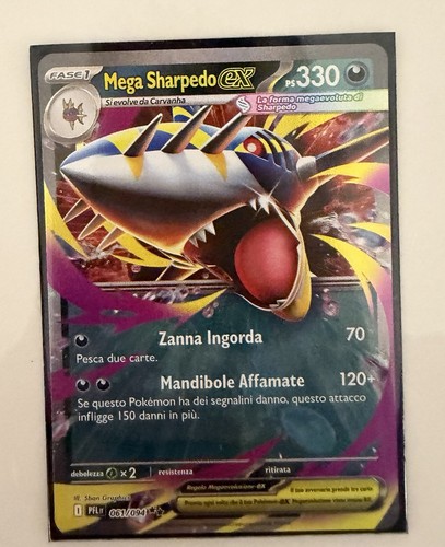 Carta pokemon mega sharpedo - carta, ex
