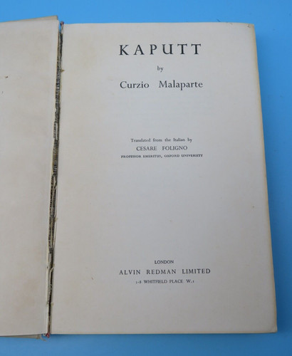 Kaputt curzio malaparte - curzio,