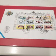 San Marino Francobolli Busta Primo Giorno Foglietto Ferrari  1998 Usato
