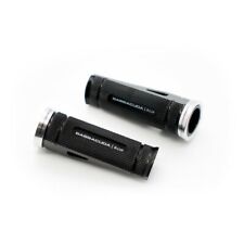 BARRACUDA MOTO KIT COPPIA PEDANE POGGIAPIEDI UNIVERSALI NERE ALLUMINIO CNC