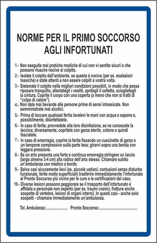 Cartello segnaletico norme - cartello,