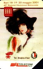 G 1396 C&C 3445 SCHEDA TELEFONICA USATA LINEE D' ITALIA PUGLIA BERSAGLIERI