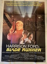 BLADE RUNNER di Ridley Scott. Manifesto originale riedizione italiana Rotopress