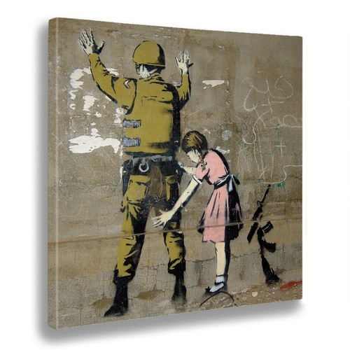 Quadro banksy ragazza - -,