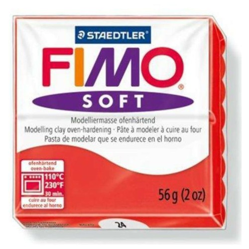 Panetto fimo soft rosso - fimo, 24