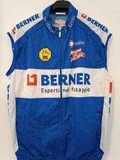SMANICATO GILET ciclismo ZERO WIND team berner maratona dles dolomites tg M