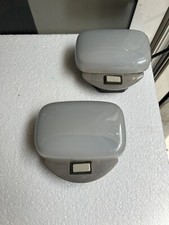 COPPIA DI APLIQUES 50s METACRILATO METALLO DIPINTO ITALIAN DESIGN SCONCES