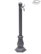 Fontana in ghisa acciaio a colonna Vittoria casa giardino con rubinetto 303C