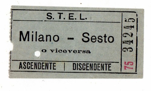 Biglietto ticket tram - biglietto,
