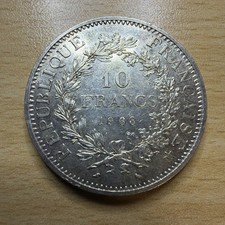 Francia, 10 franchi, 1968, moneta d'argento, 0,9, Ercole. 24,98 grammi. Bel grado. 