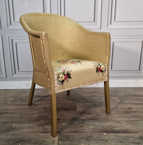 Sedia vasca vintage tessuto