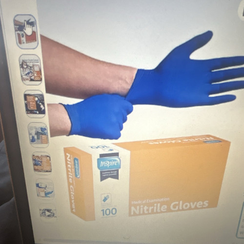 Guanti nitrile per - nitrile, esame