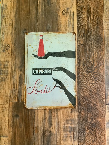 Insegna metallo campari - insegna,