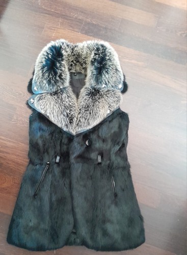 Gilet vera pelliccia arma nero - vera,