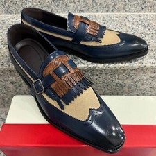 Handmade Two Tone Wing Tip