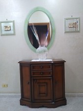 Mobile ingresso legno mobiletto vintage cassetti porta oggetti 