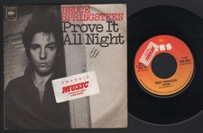 7" BRUCE SPRINGSTEEN PROVE IT ALL NIGHT / FACTORY OMAGGIO RIVISTA MUSIC NOT SALE
