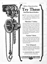 1926 Ad Chisholm Moore Mfg Co