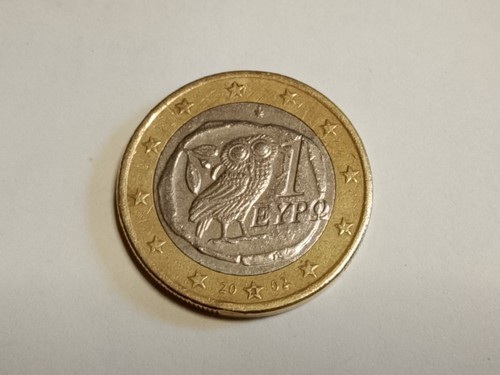 Moneta euro grecia gufo - moneta, 1