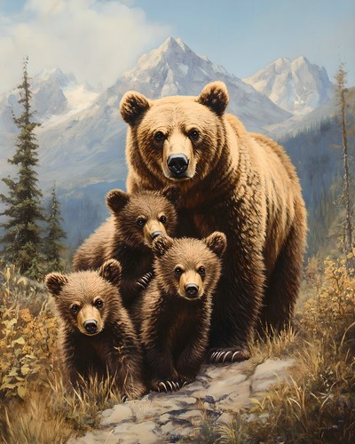 Orso opera arte natura - orso, d'arte