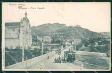 Varese città Tram Elettrico Prima Cappella cartolina QT4844