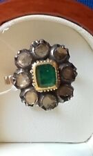 Antico anello in oro e argento