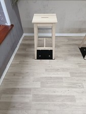 Set 4 sgabelli da bar In Legno Ikea Con Piastra In Ferro